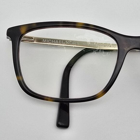 Michael Kors MK4030 Vivianna II  Dark Tortoise Gold Eyeglasses Frame w Case 52mm - Picture 13 of 15
